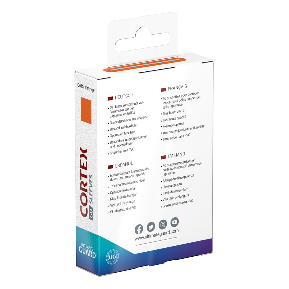 Ultimate Guard Cortex Custodie per Carte Formato Giapponese (60) - Arancione
