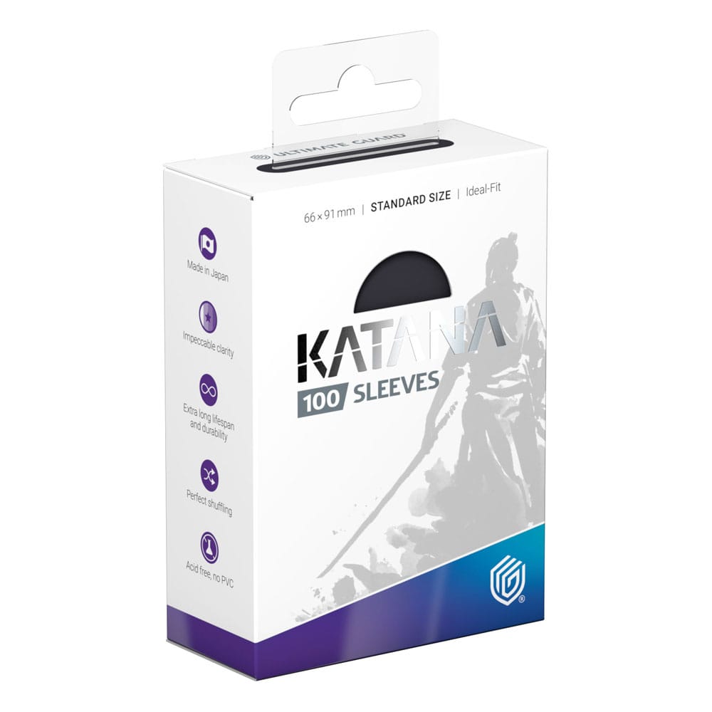Buste protettive Ultimate Guard Katana Standard Size 100 pezzi - Obsidian Shard