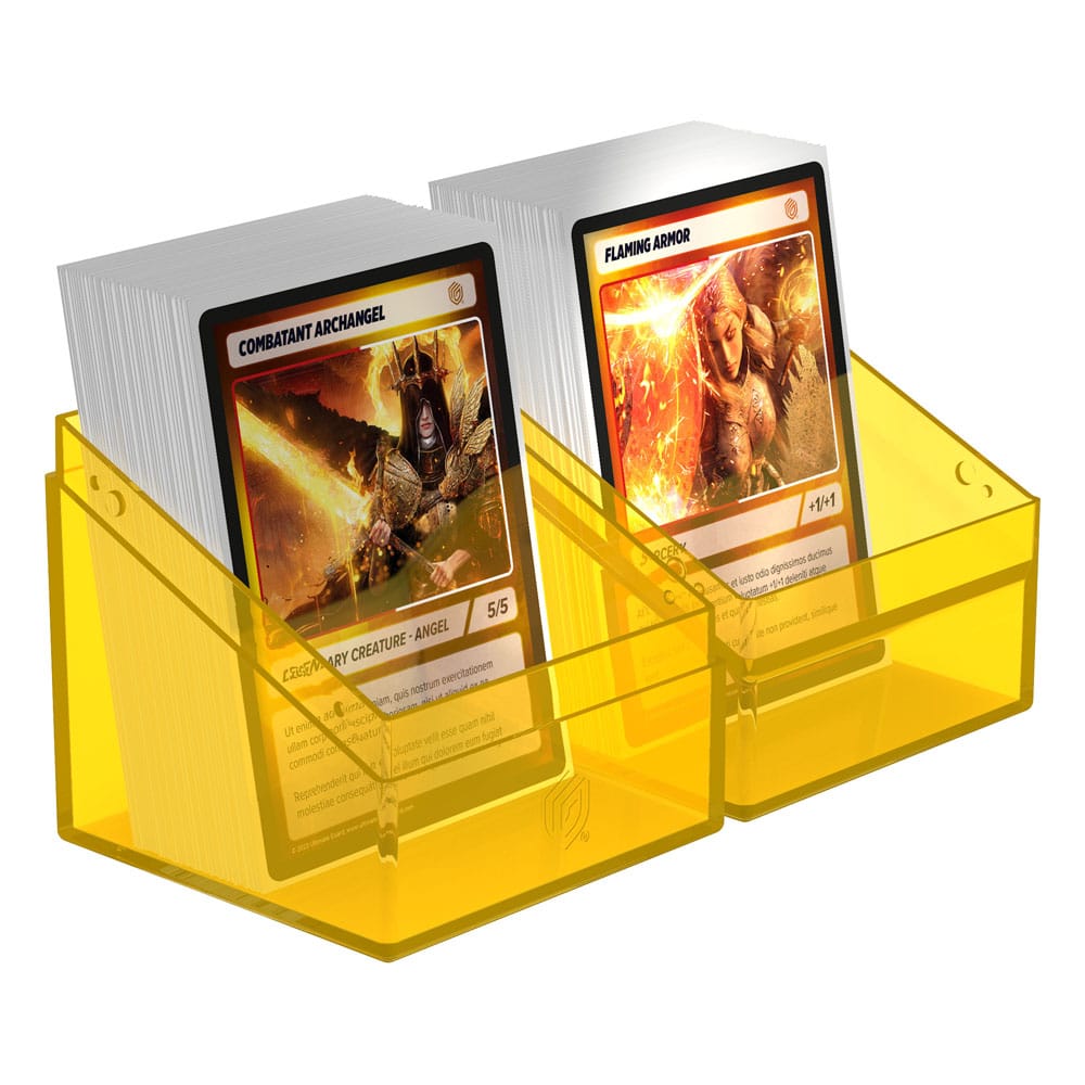 Ultimate Guard Boulder 100+ Clear Portacarte Trasparente Ambra - 100 Carte Double-Sleeved