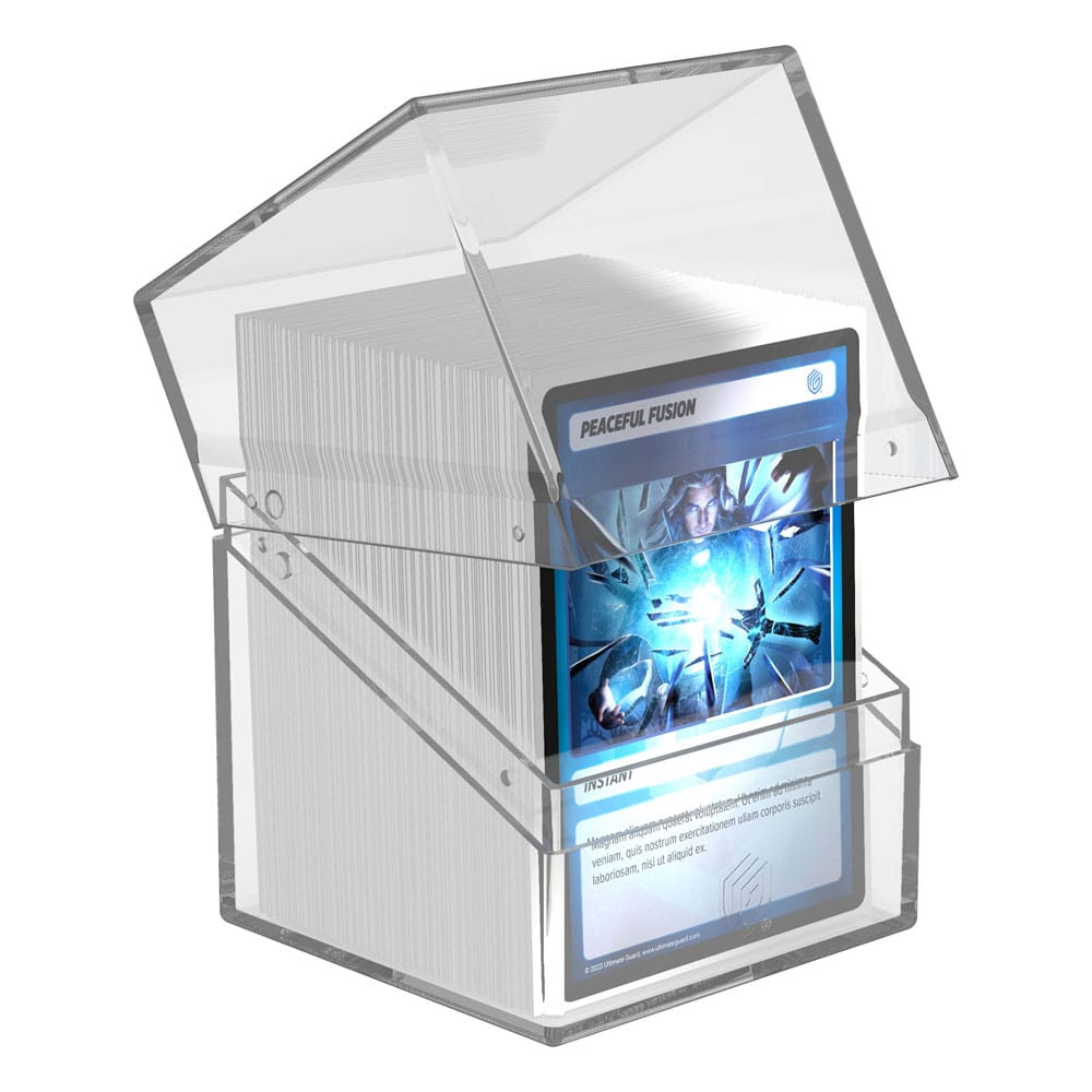 Ultimate Guard Boulder 100+ Clear - Deck Box Trasparente per 100 Carte Double-Sleeved
