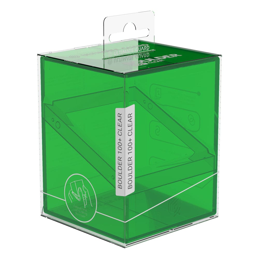 Ultimate Guard Boulder 100+ Clear - Custodia per carte trasparente, 100 carte doppie
