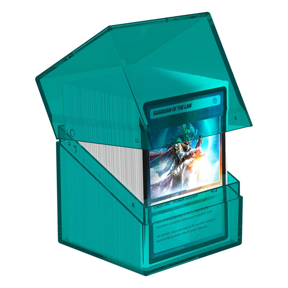 Ultimate Guard Boulder 100+ Clear - Malachite: Deck Box Trasparente per 100 Carte Doppie