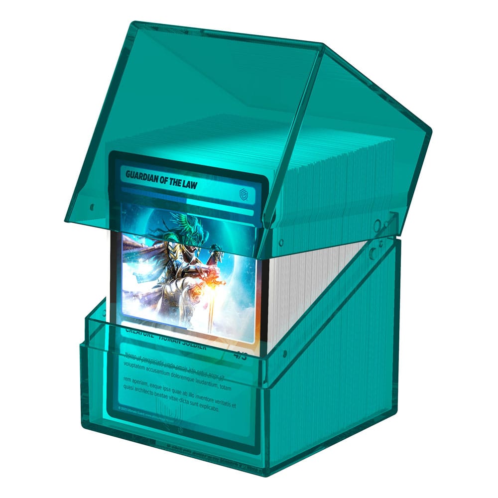 Ultimate Guard Boulder 100+ Clear - Malachite: Deck Box Trasparente per 100 Carte Doppie
