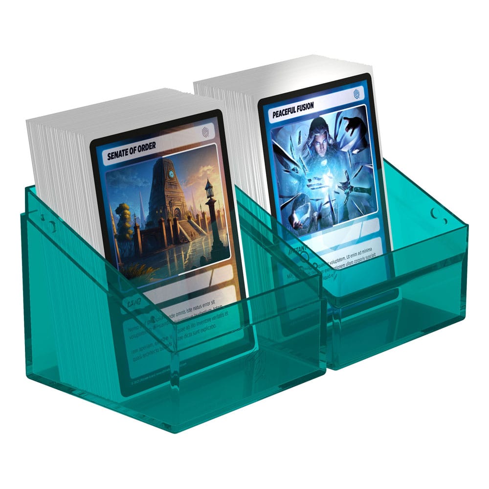 Ultimate Guard Boulder 100+ Clear - Malachite: Deck Box Trasparente per 100 Carte Doppie