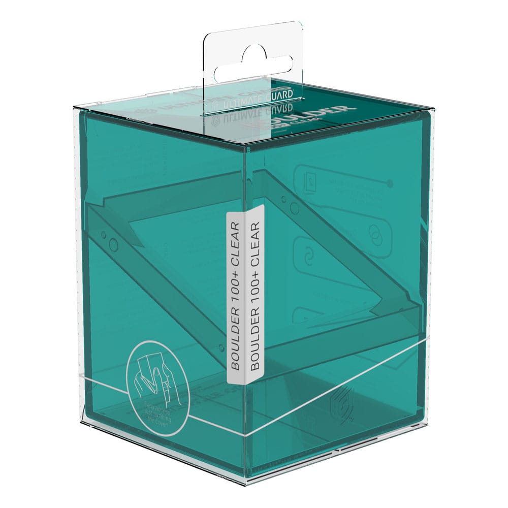 Ultimate Guard Boulder 100+ Clear - Malachite: Deck Box Trasparente per 100 Carte Doppie