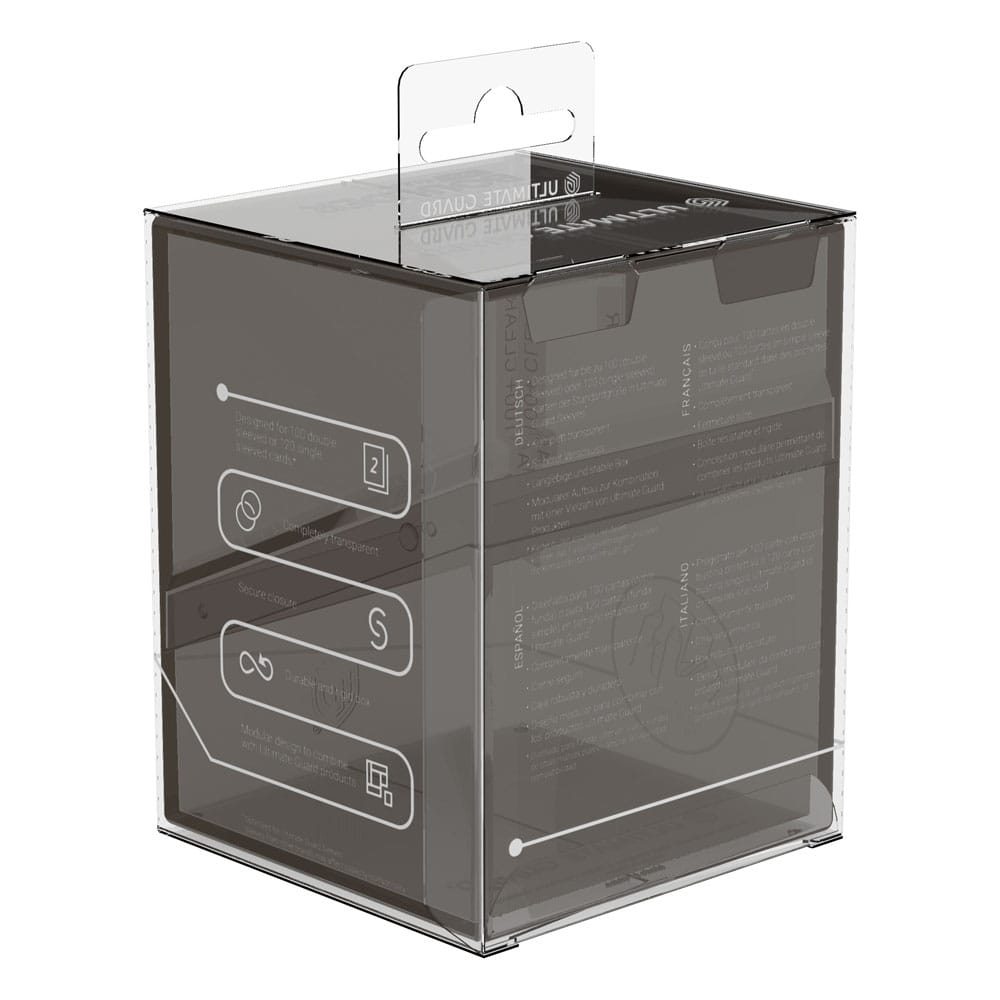 Ultimate Guard Boulder 100+ Clear - Onyx: Deck Box Trasparente per 100 Carte