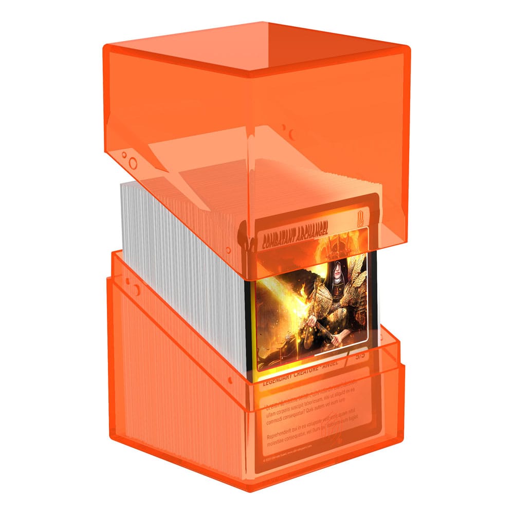 Ultimate Guard Boulder 100+ Clear - Poppy Topaz: Deck Box Trasparente per 100 Carte
