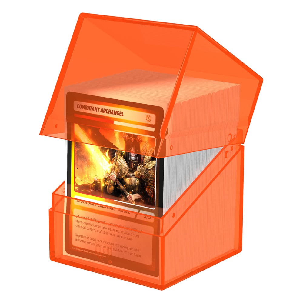 Ultimate Guard Boulder 100+ Clear - Poppy Topaz: Deck Box Trasparente per 100 Carte