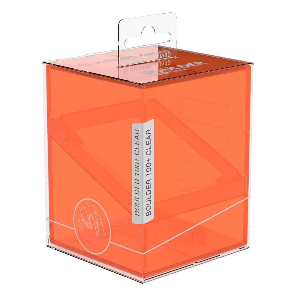 Ultimate Guard Boulder 100+ Clear - Poppy Topaz: Deck Box Trasparente per 100 Carte