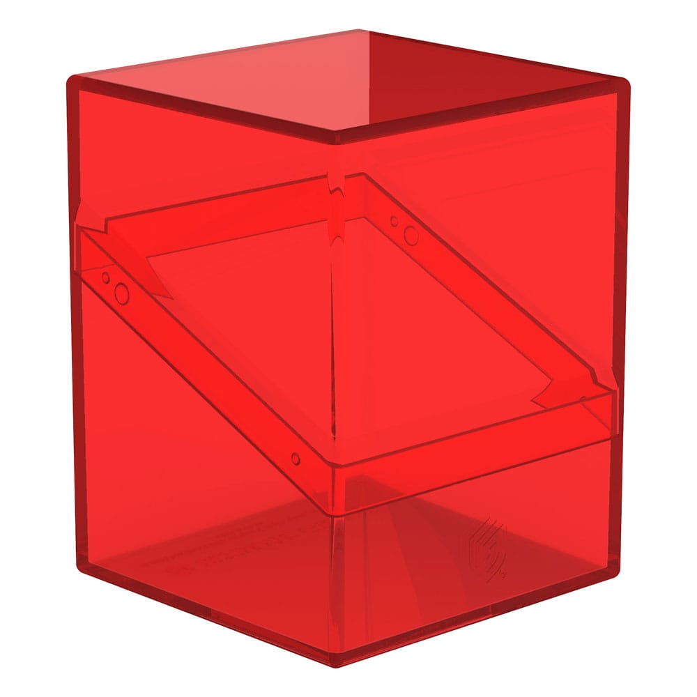 Ultimate Guard Boulder 100+ Clear Ruby - Portadeck trasparente per 100 carte doppie
