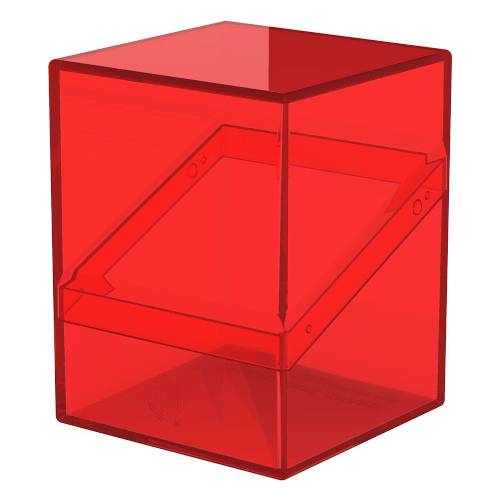 Ultimate Guard Boulder 100+ Clear Ruby - Portadeck trasparente per 100 carte doppie