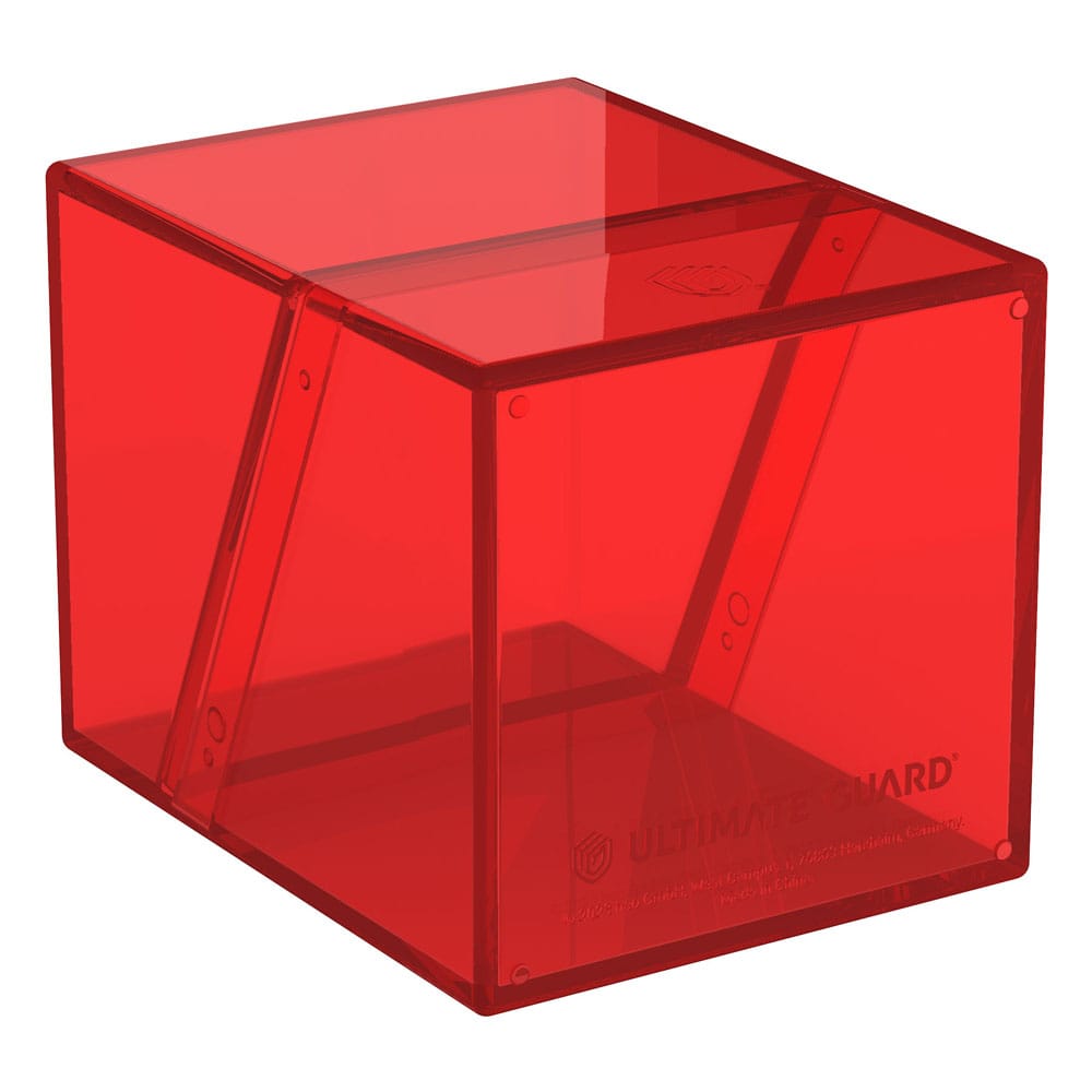 Ultimate Guard Boulder 100+ Clear Ruby - Portadeck trasparente per 100 carte doppie
