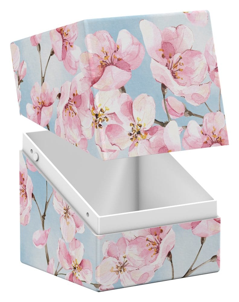 Ultimate Guard RTE Boulder 100+ Floral Places - Cherry Blossom, portacarte rigido per 100 carte doppie