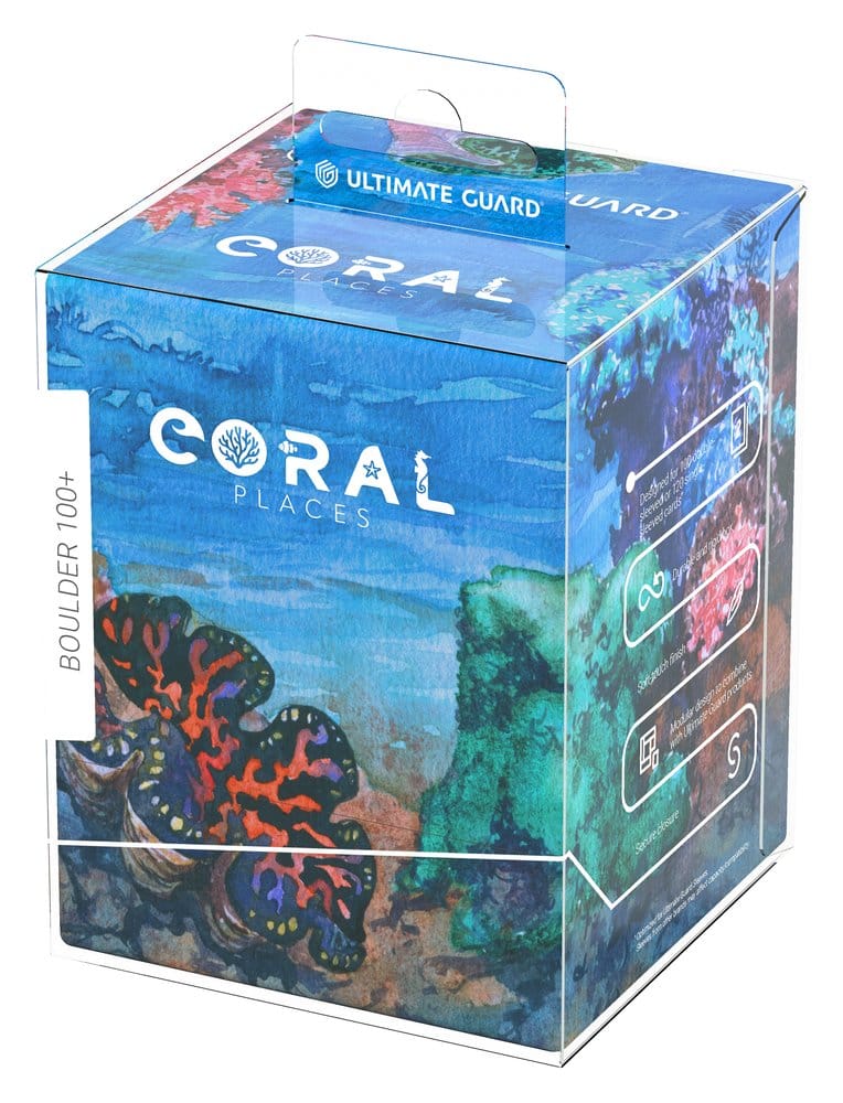 Ultimate Guard RTE Boulder 100+ Coral Places - Deck Box Seablue Hush