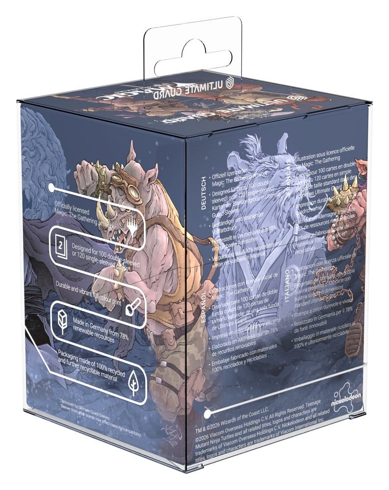 Ultimate Guard Boulder 100+ Deck Box per Magic: The Gathering | Tartarughe Ninja - Technodrome Battle