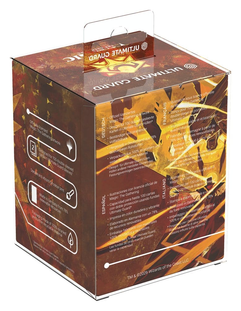 Ultimate Guard RTE Boulder 100+ Deck Box per Magic: The Gathering "Secrets of Strixhaven" - Lorehold