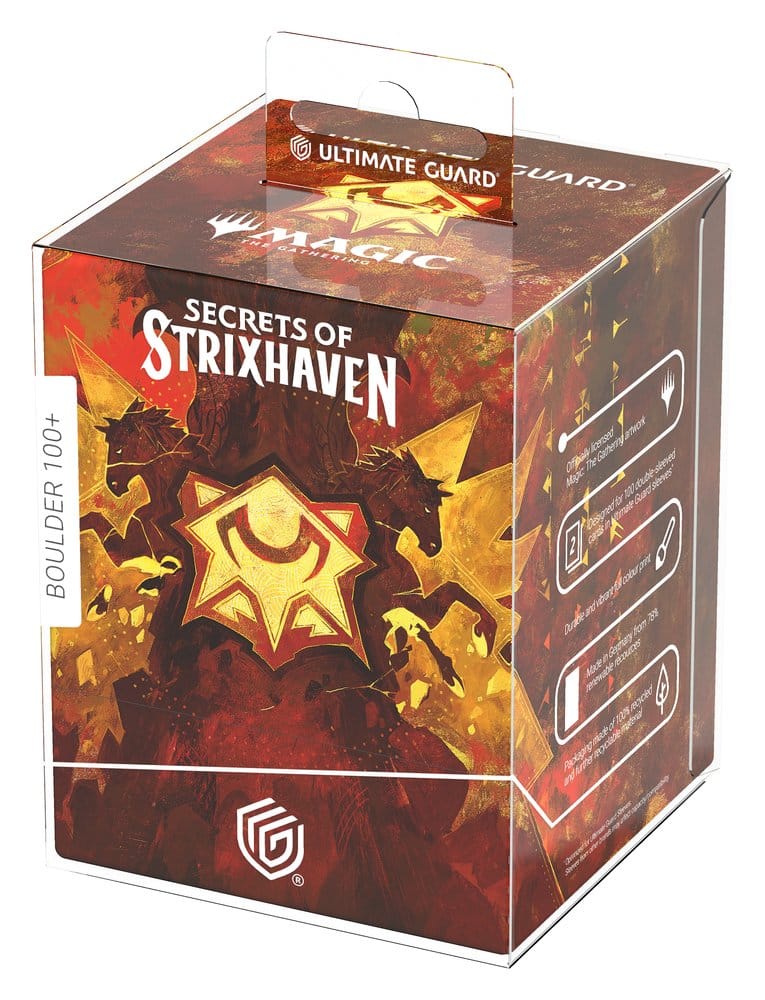 Ultimate Guard RTE Boulder 100+ Deck Box per Magic: The Gathering "Secrets of Strixhaven" - Lorehold