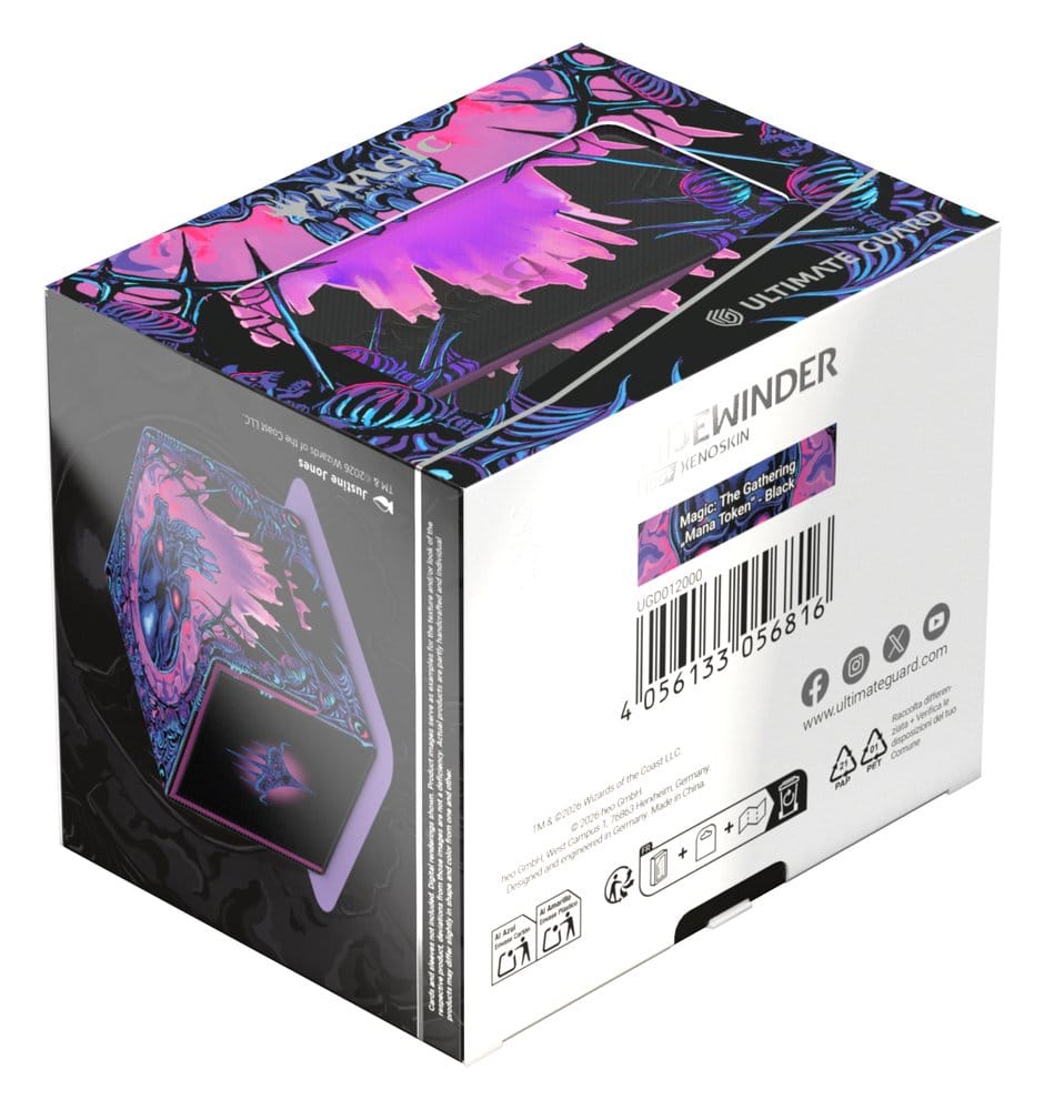 Scatola portamazzo Ultimate Guard Sidewinder 100+ Xenoskin Magic: The Gathering "Mana Token" - Swamp