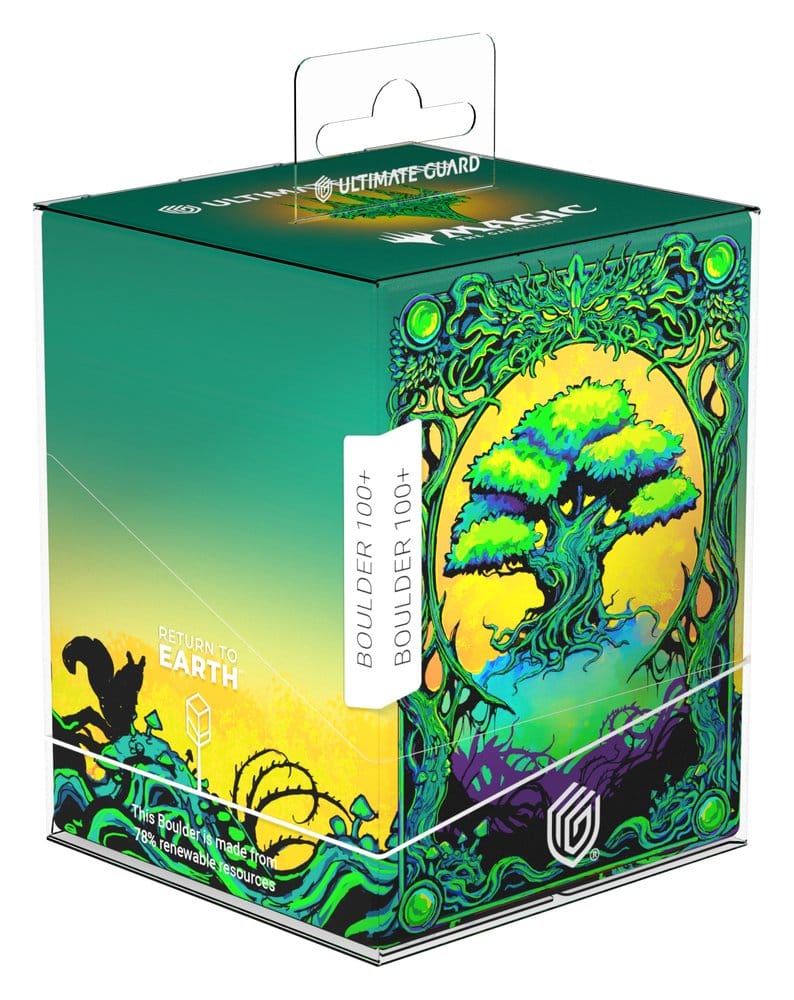 Deck Box Ultimate Guard RTE Boulder 100+ Magic: The Gathering "Mana Token" - Forest