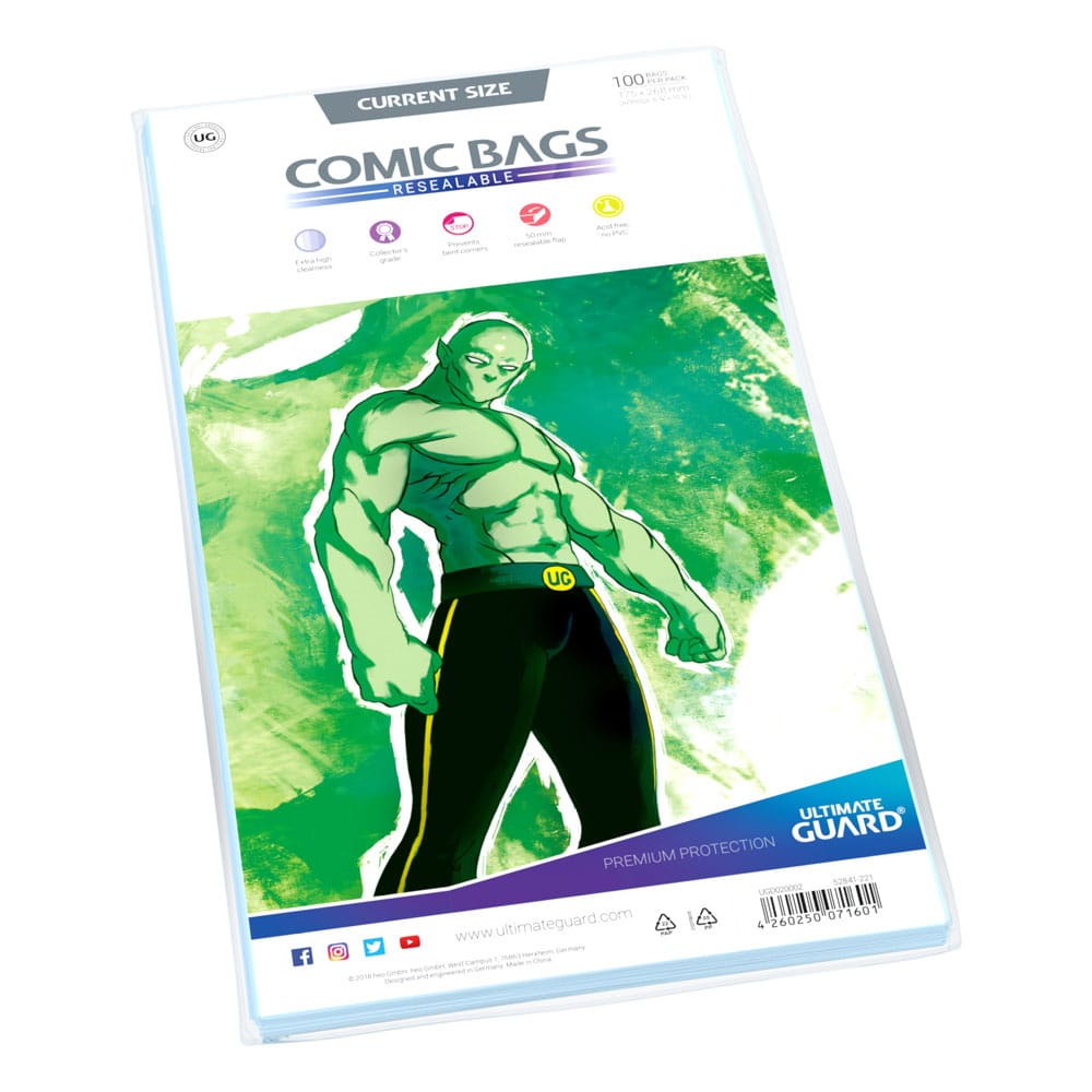 Ultimate Guard Buste per Fumetti Richiudibili (100) - Current Size