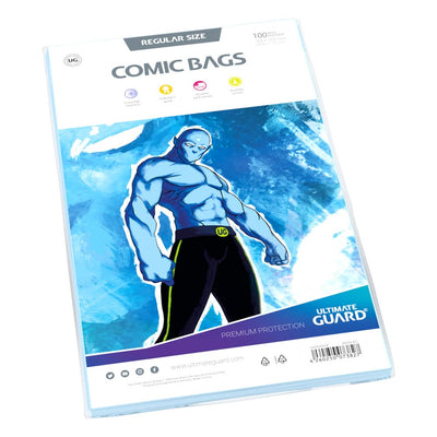 Ultimate Guard Comic Bags Standard Regular Size (100) - Sacchetti protettivi per fumetti
