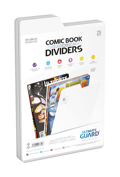 Ultimate Guard Comic Book Dividers (25) - Bianco