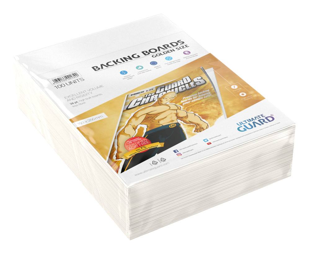 Ultimate Guard Comic Backing Boards (100) - Golden Size - Supporti per Fumetti