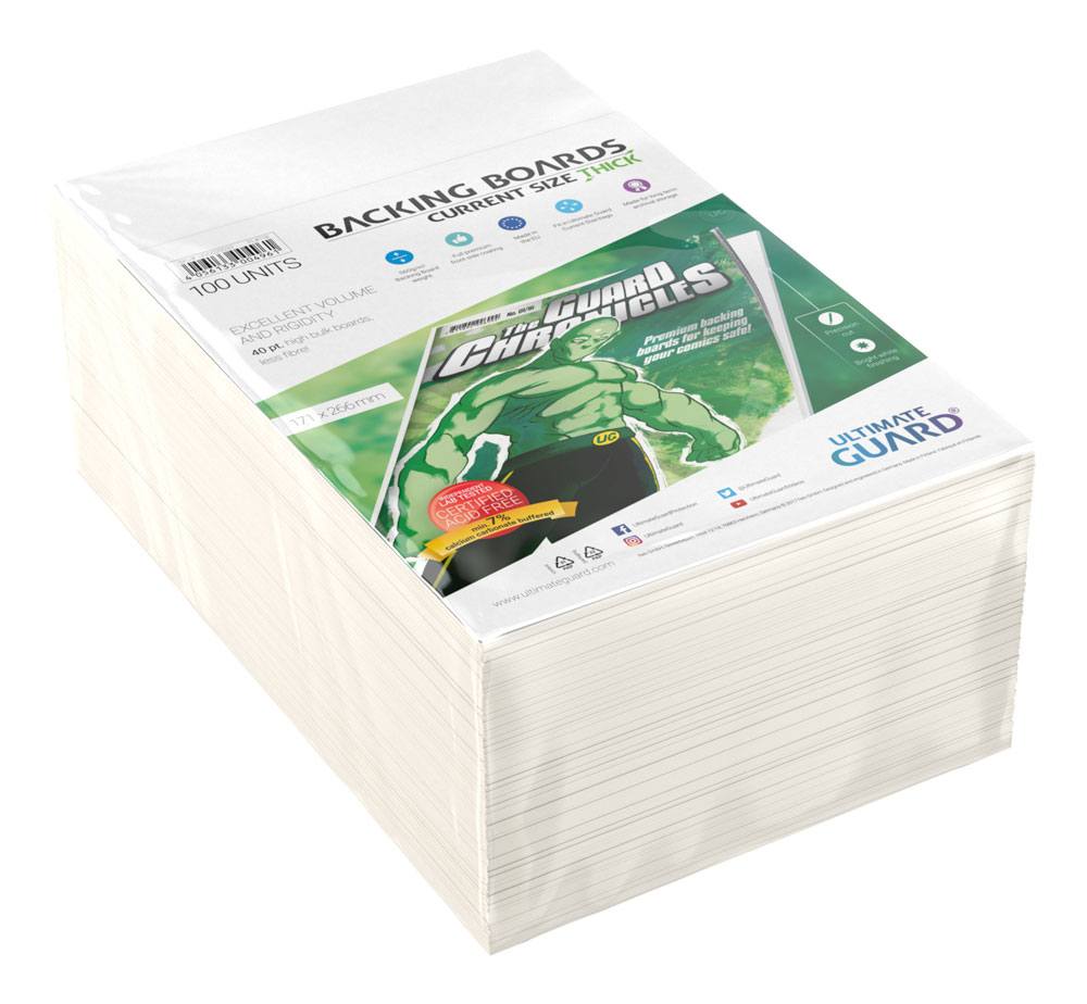 Ultimate Guard Comic Backing Boards Current Size Thick – 100 pezzi
