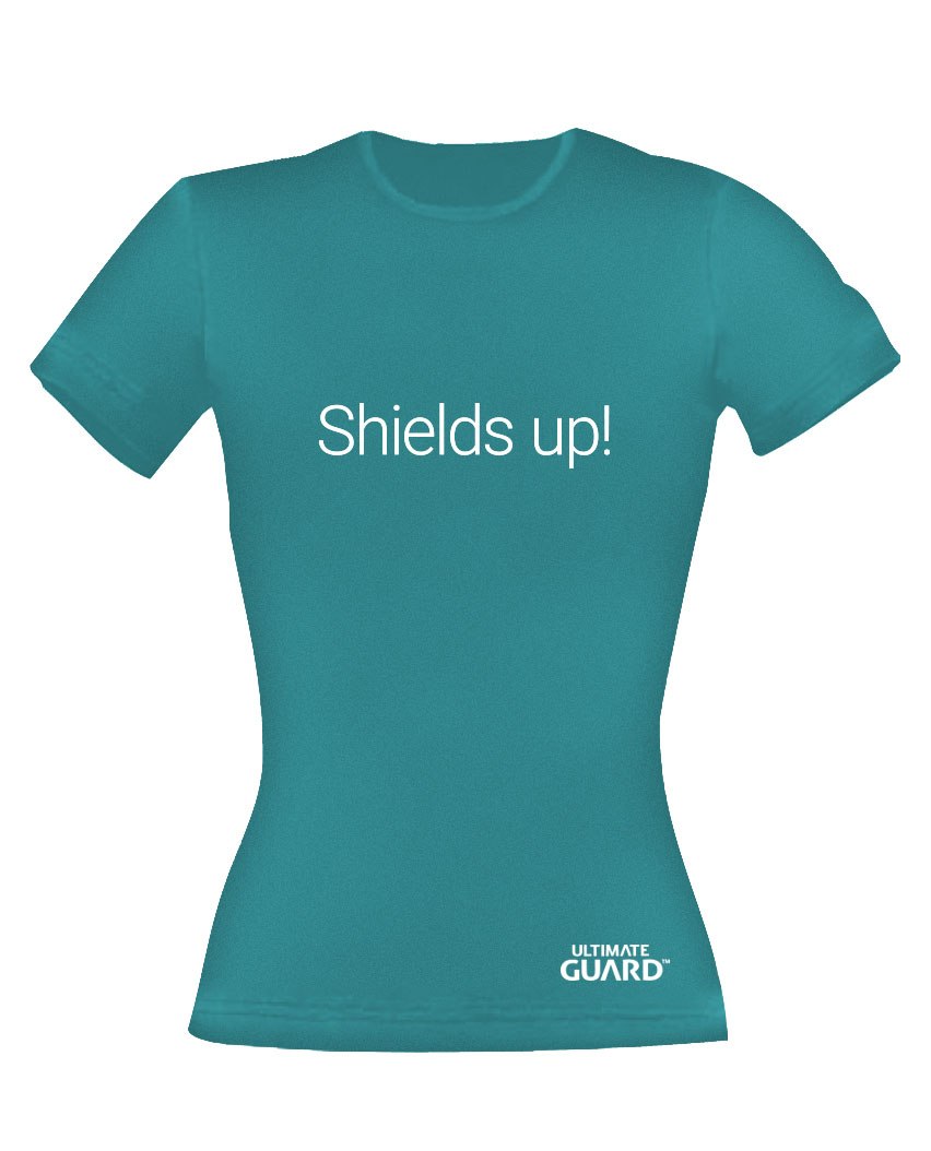 Ultimate Guard T-Shirt Donna Shields Up! Blu Petrolio Taglia XL