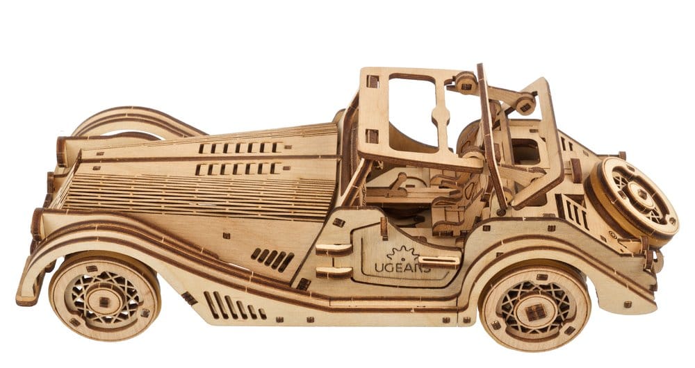 Ugears Sports Car Rapid Mouse, modellino in legno in scala 1:24 della serie Dual Motors