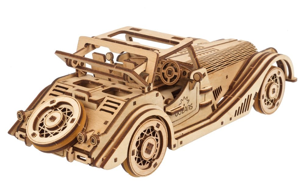 Ugears Sports Car Rapid Mouse, modellino in legno in scala 1:24 della serie Dual Motors