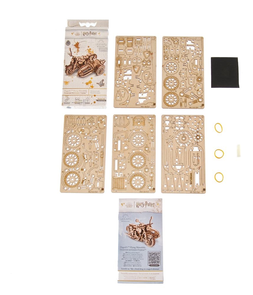 Modellino in legno Harry Potter Moto Volante di Hagrid con Sidecar Ugears
