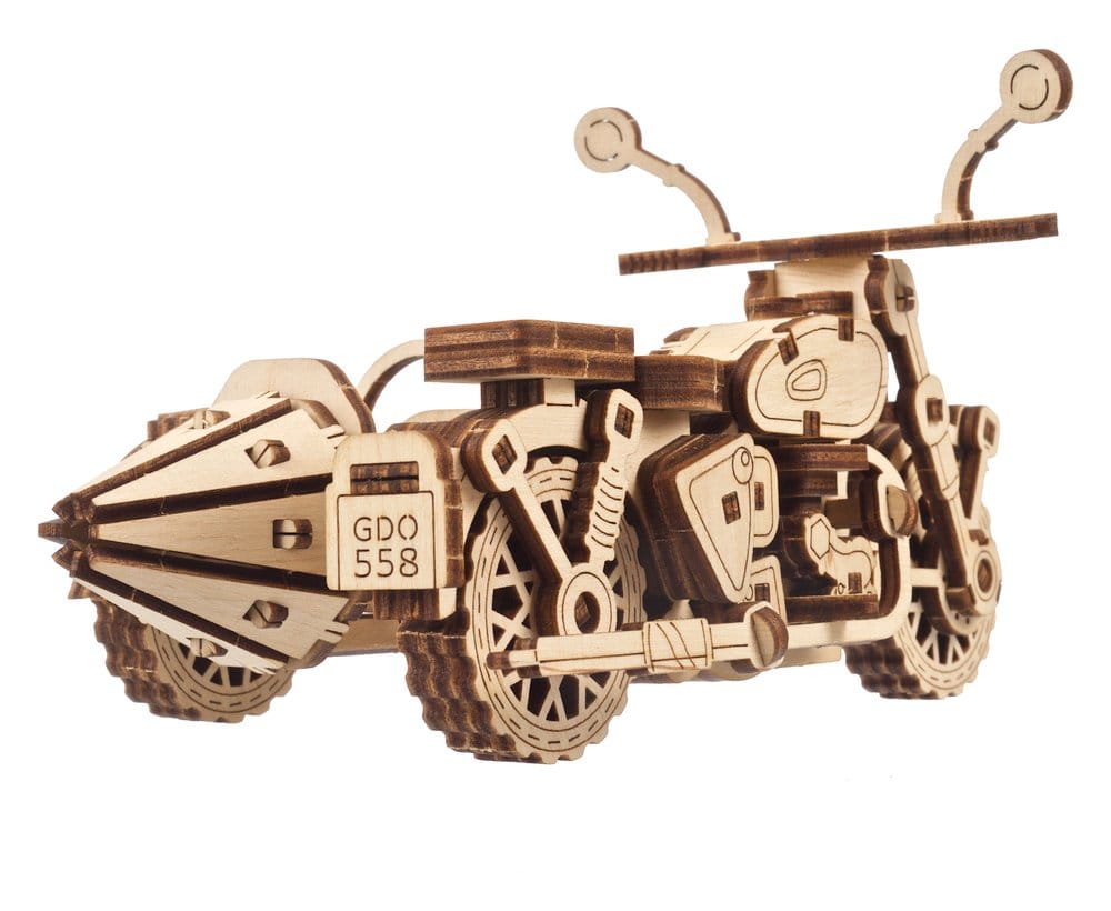 Modellino in legno Harry Potter Moto Volante di Hagrid con Sidecar Ugears