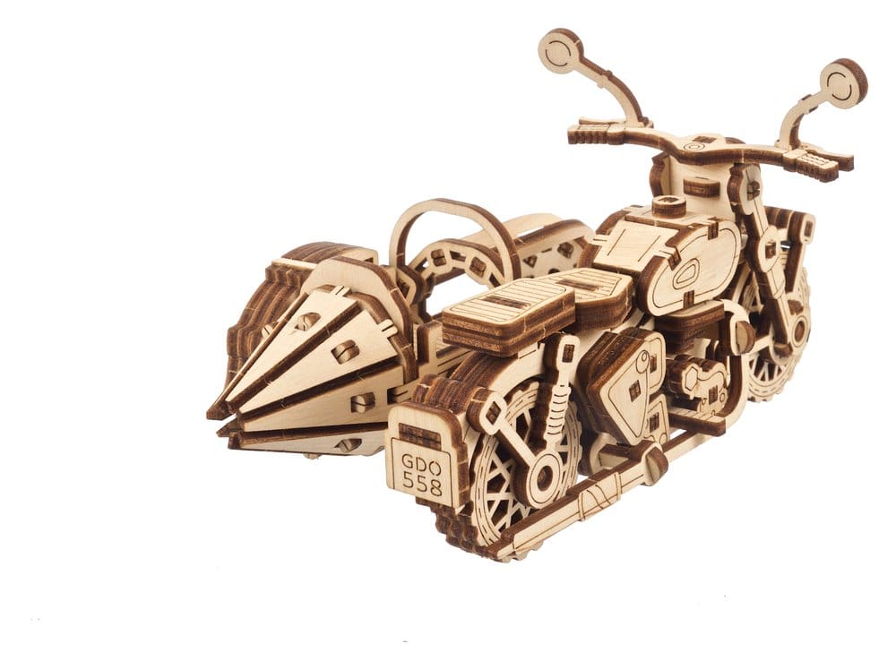 Modellino in legno Harry Potter Moto Volante di Hagrid con Sidecar Ugears