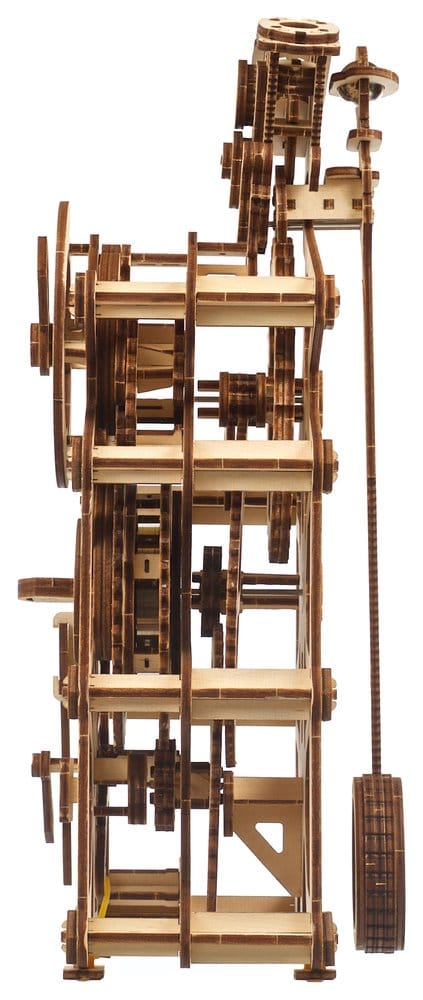 Ugears Modellino in Legno Engine Clock Orologio da Tavolo Meccanico