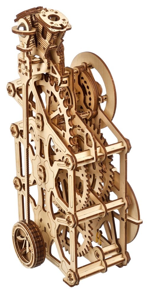 Ugears Modellino in Legno Engine Clock Orologio da Tavolo Meccanico