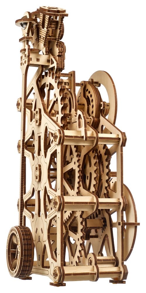 Ugears Modellino in Legno Engine Clock Orologio da Tavolo Meccanico