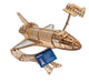 NASA Space Shuttle Discovery Modellino in Legno Ugears con Telescopio Hubble e Supporto Tensegrity