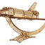NASA Space Shuttle Discovery Modellino in Legno Ugears con Telescopio Hubble e Supporto Tensegrity