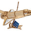 NASA Space Shuttle Discovery Modellino in Legno Ugears con Telescopio Hubble e Supporto Tensegrity