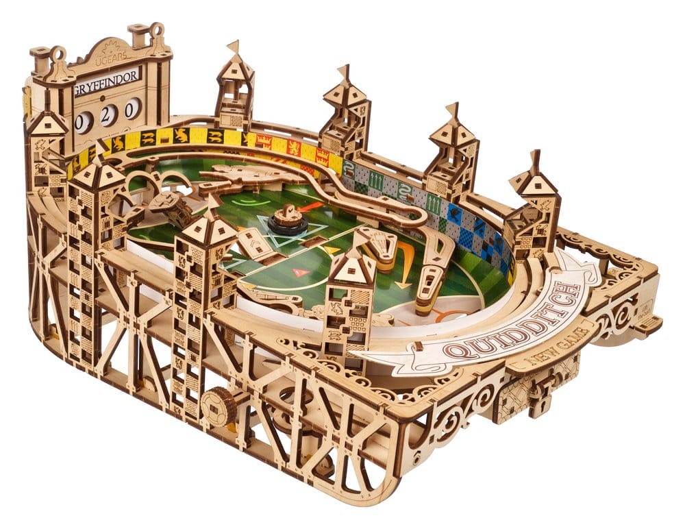 Ugears Harry Potter Quidditch Flipper Pinball, Modellino in Legno da Costruire