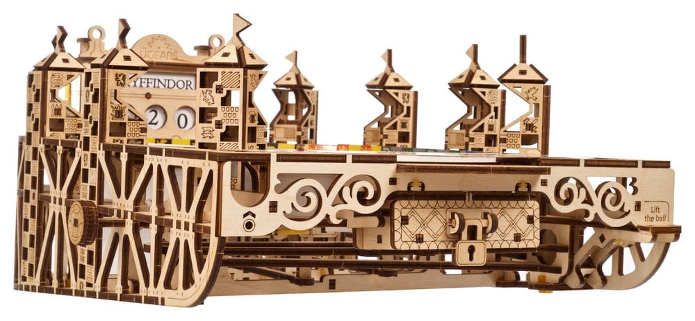 Ugears Harry Potter Quidditch Flipper Pinball, Modellino in Legno da Costruire