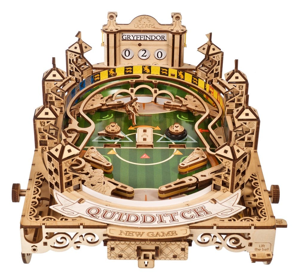 Ugears Harry Potter Quidditch Flipper Pinball, Modellino in Legno da Costruire