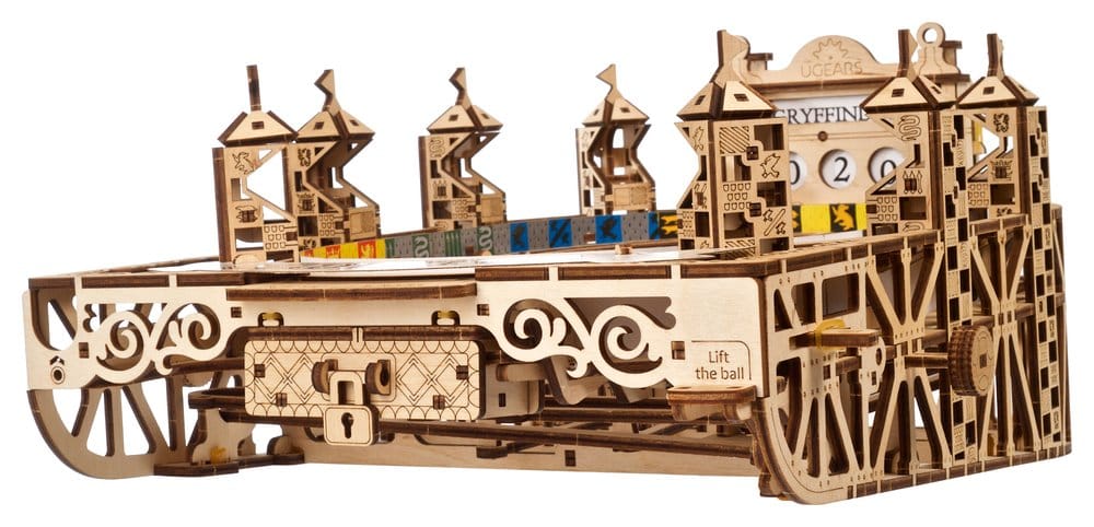 Ugears Harry Potter Quidditch Flipper Pinball, Modellino in Legno da Costruire