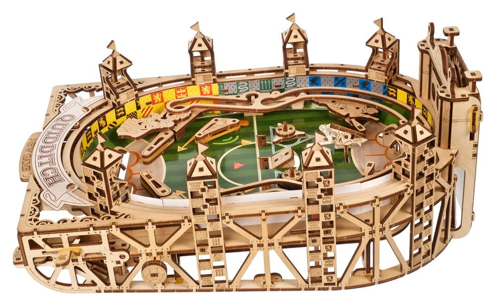 Ugears Harry Potter Quidditch Flipper Pinball, Modellino in Legno da Costruire