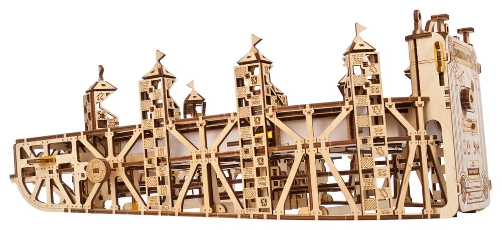 Ugears Harry Potter Quidditch Flipper Pinball, Modellino in Legno da Costruire