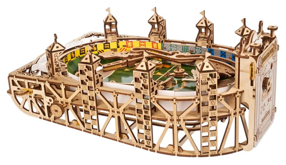 Ugears Harry Potter Quidditch Flipper Pinball, Modellino in Legno da Costruire