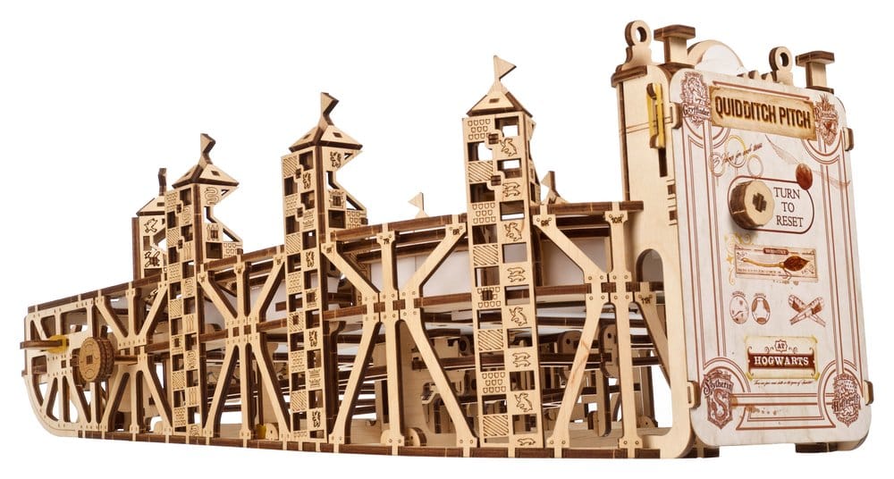 Ugears Harry Potter Quidditch Flipper Pinball, Modellino in Legno da Costruire