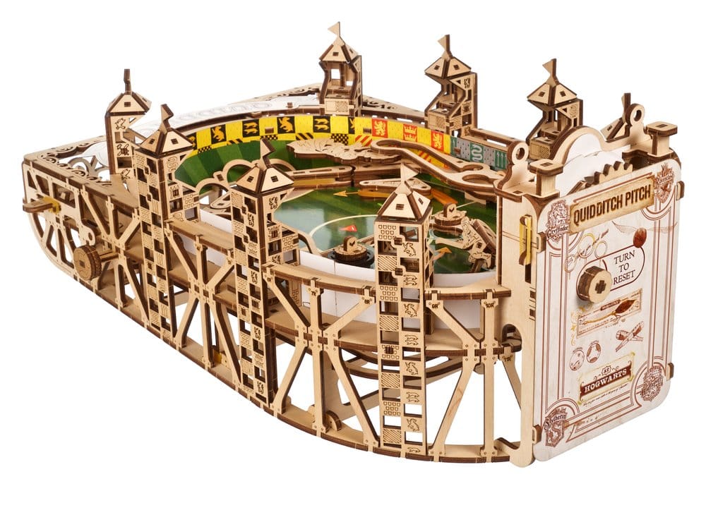 Ugears Harry Potter Quidditch Flipper Pinball, Modellino in Legno da Costruire