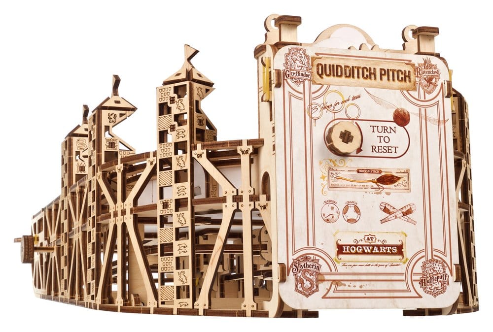 Ugears Harry Potter Quidditch Flipper Pinball, Modellino in Legno da Costruire